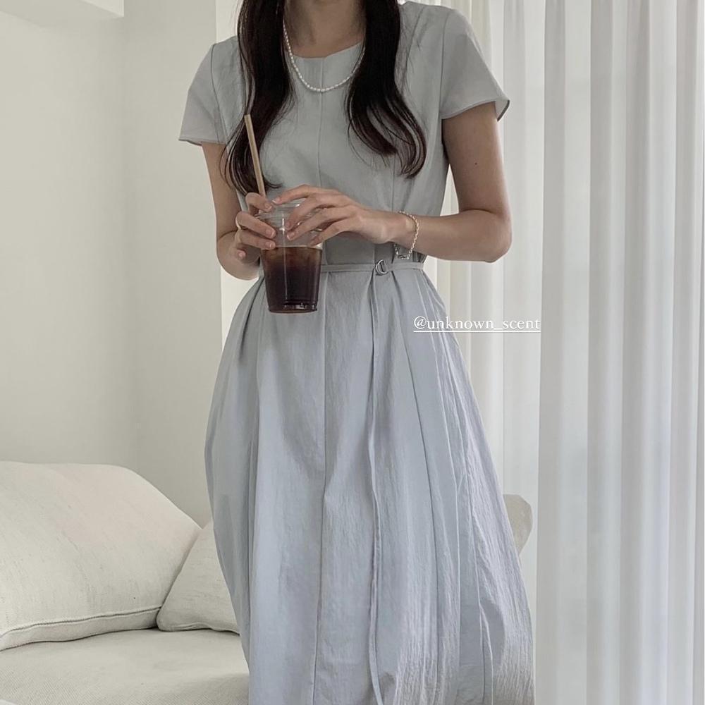 프리러브 디링 벨트 나일론 여름 하객룩 롱 원피스 3color