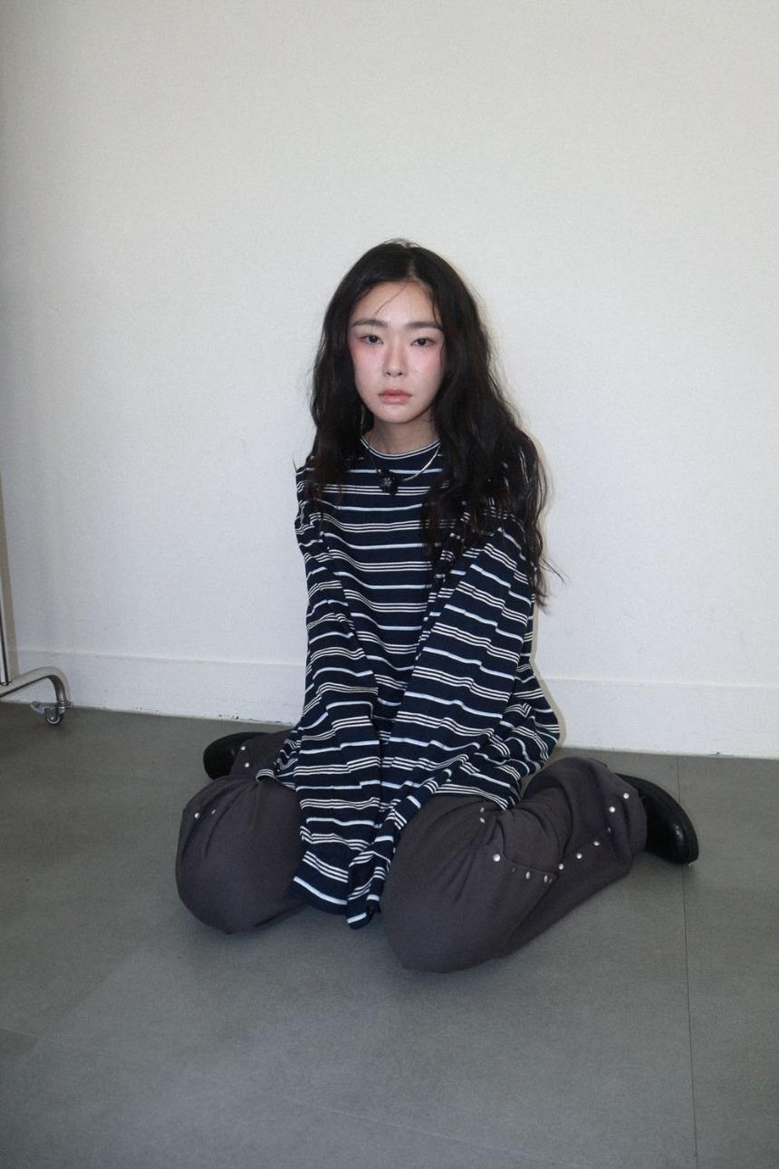 팁씨 dewu stripe t-shirt (2color)