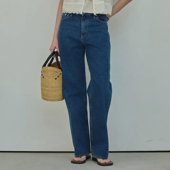 Classy Wide Denim Pants_3Color