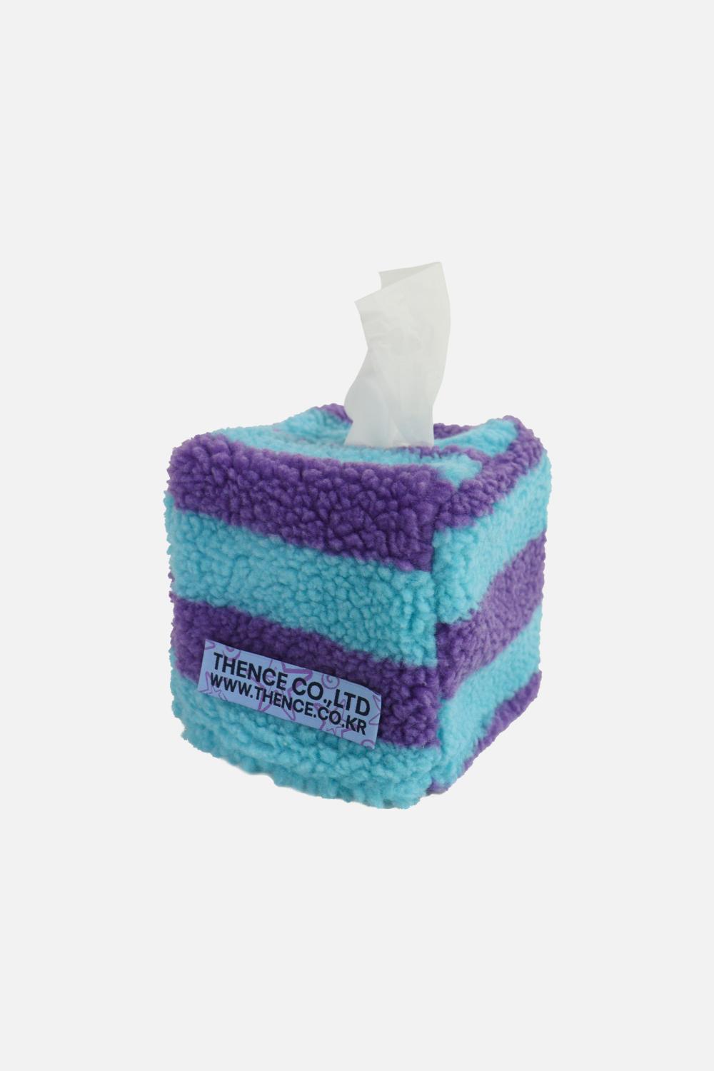 Fluffy Tissue Cover_Stripe  [7차 예약판매: 12/18일부터 순차배송]