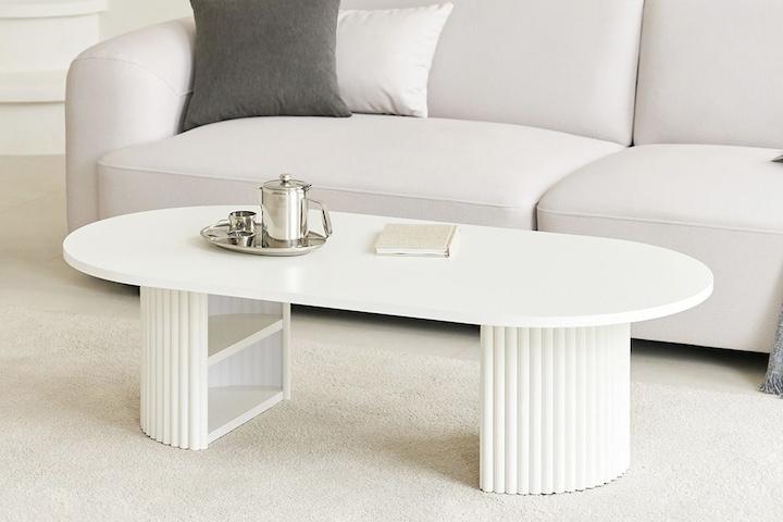 국내제작 밀리 수납 템바보드 소파 거실테이블 (1000 1200 1400)