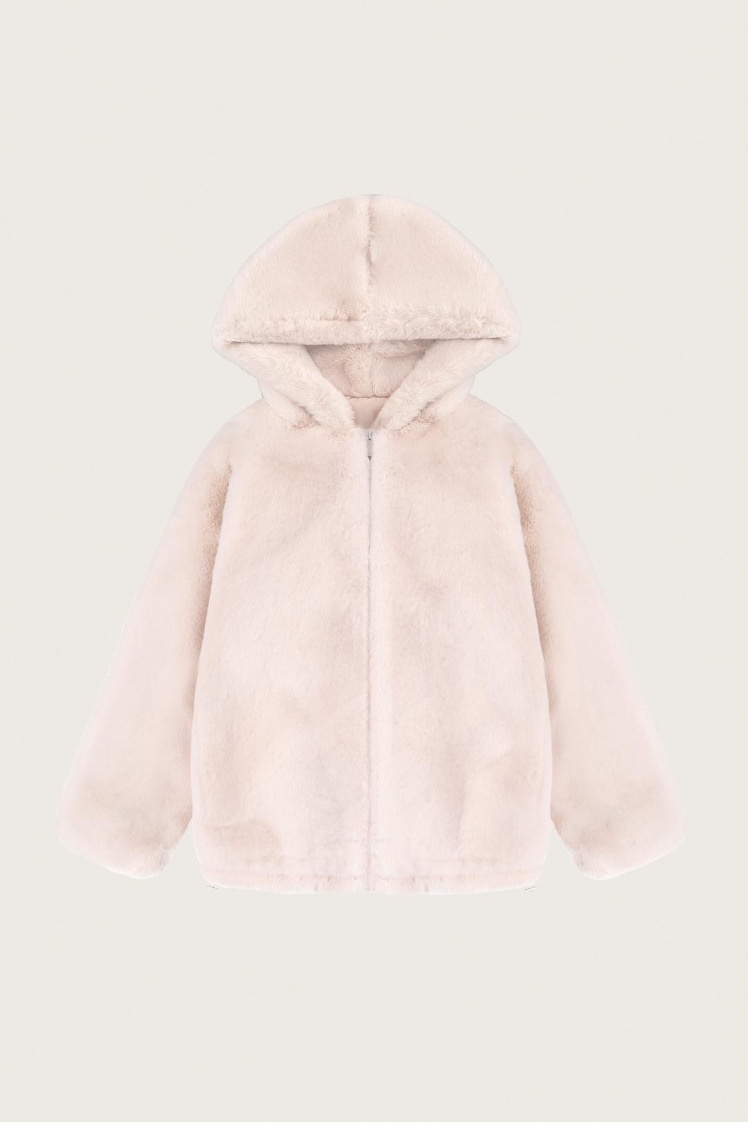 [Early bird] Peach pudding fur jacket, Baby pink