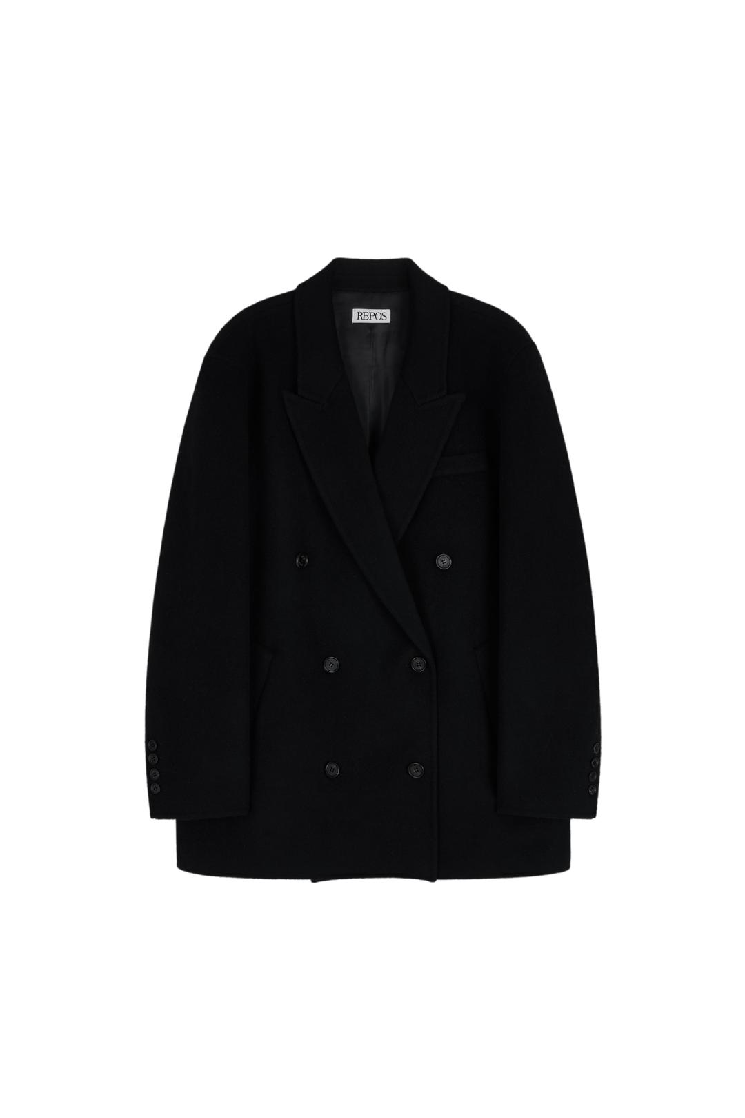 [예약배송 12/4]  HANDMADE HALF DOUBLE COAT (BLACK)
