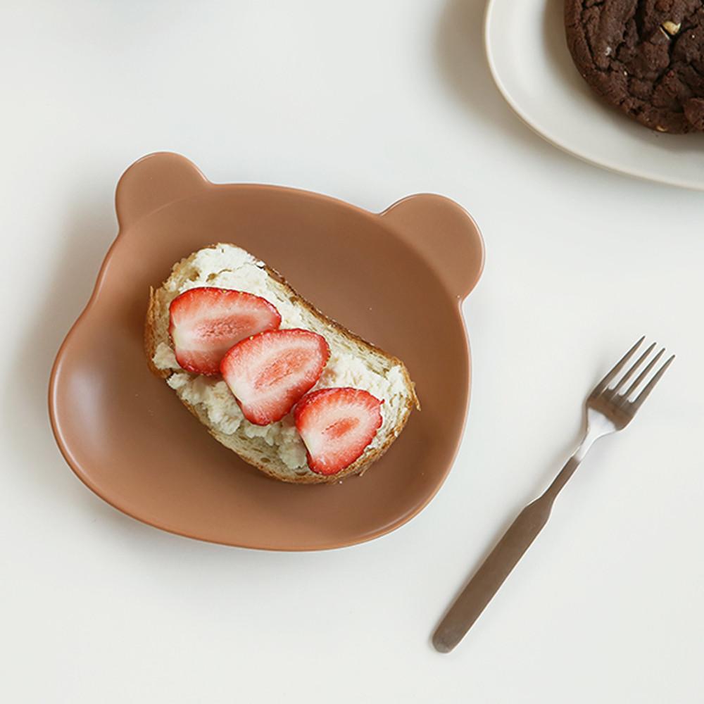 곰돌이그릇 앞접시 빈티지베어볼 홈카페접시 플레이트