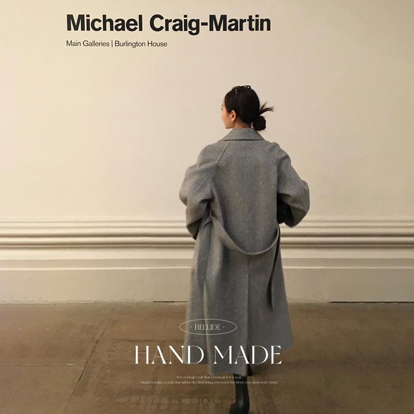 베이델리 [MADE/울100%]프라하 핸드메이드 스탠다드 롱코트