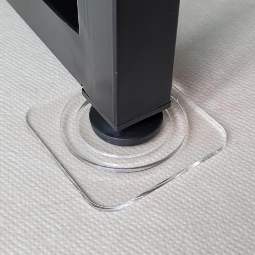 타공 링 투명 아크릴 가구 받침 매트 식탁 쇼파 다리