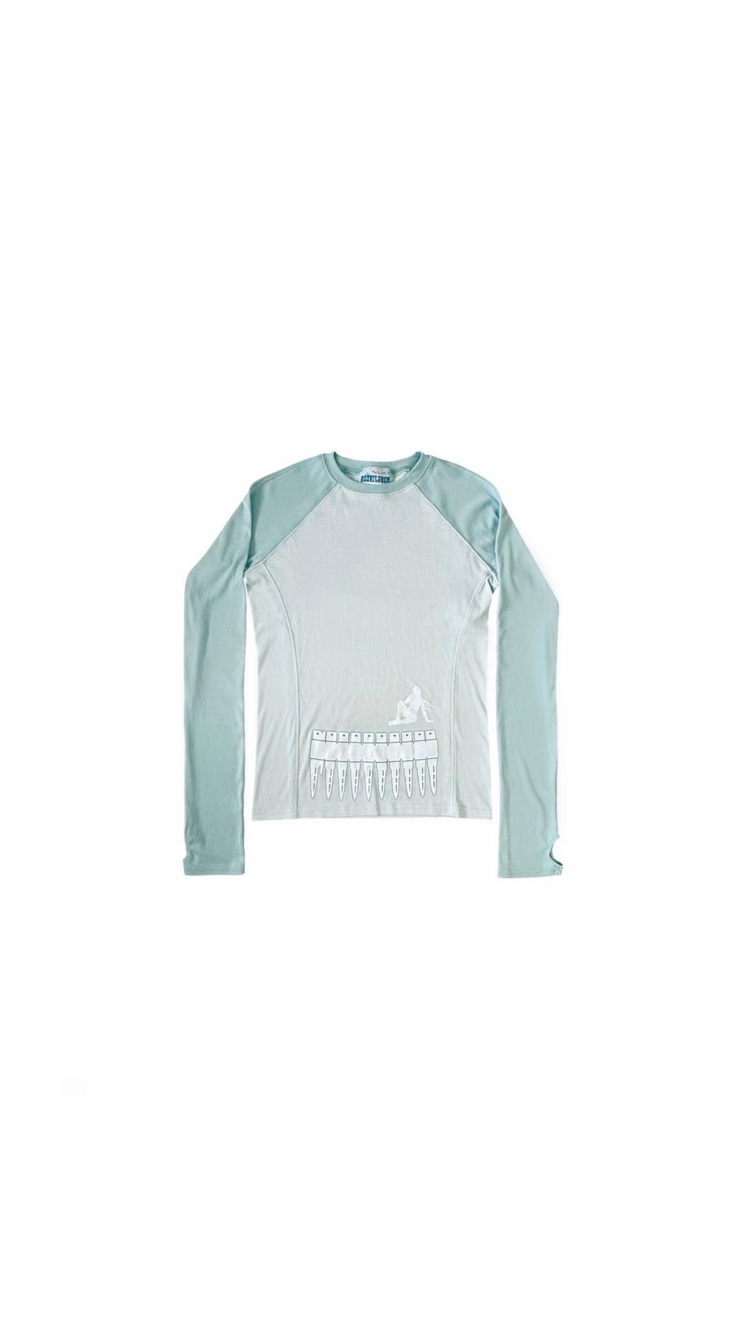 [mongjinzon] MAGAZINE LONG-SLEEVE TOP (MINT)