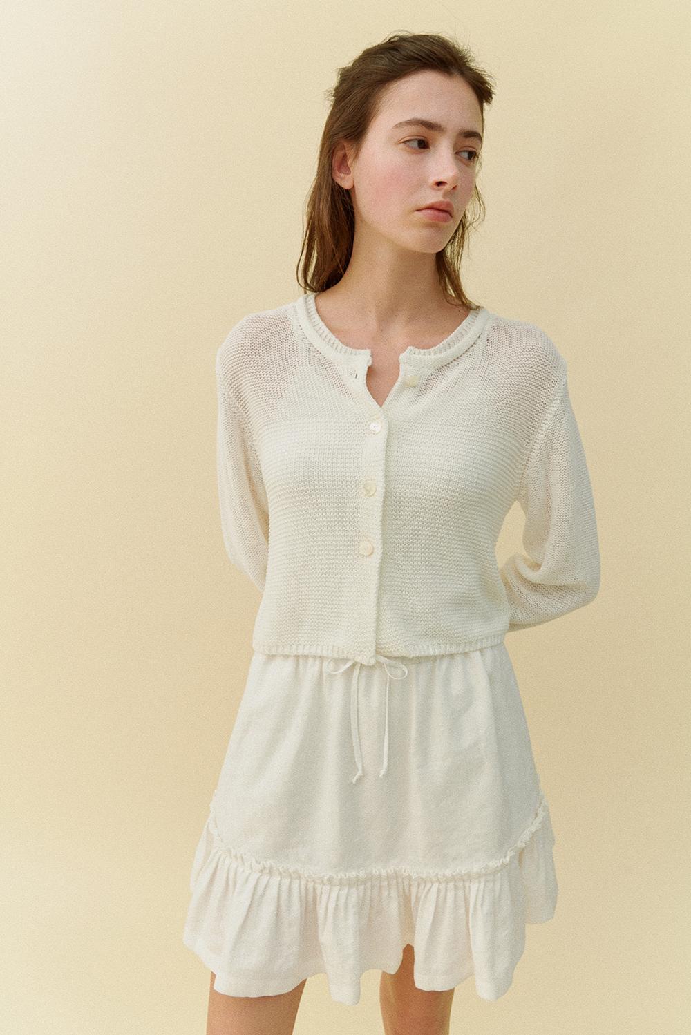 Ete Short Cardigan in Off White (6/7일 예약배송)
