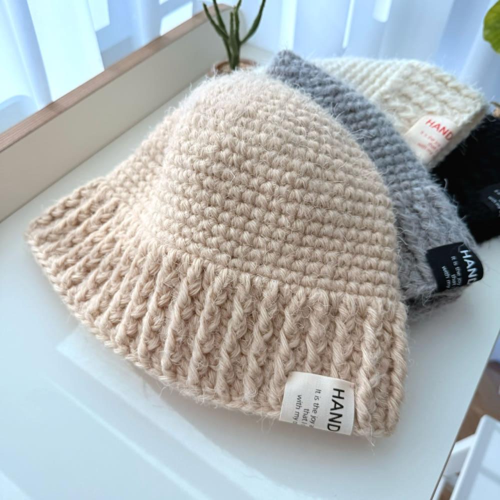 DIY패키지 드뮤어모자 2418 [서술도안포함] 모자뜨기 코바늘 모자