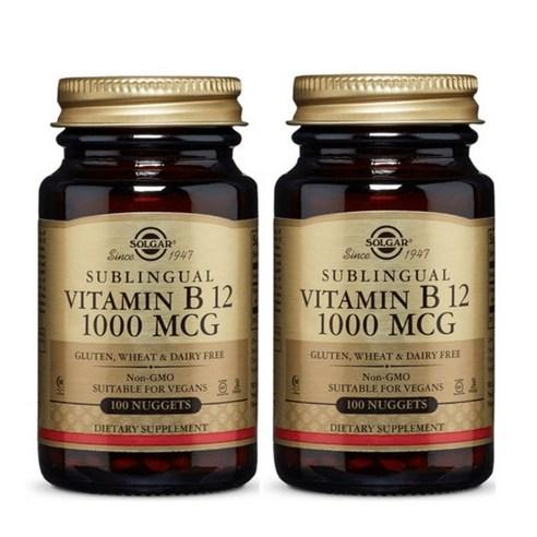 솔가 비타민 B12 1000mcg 너겟 비건, 100정, 2개 - 영양제 | 쿠팡