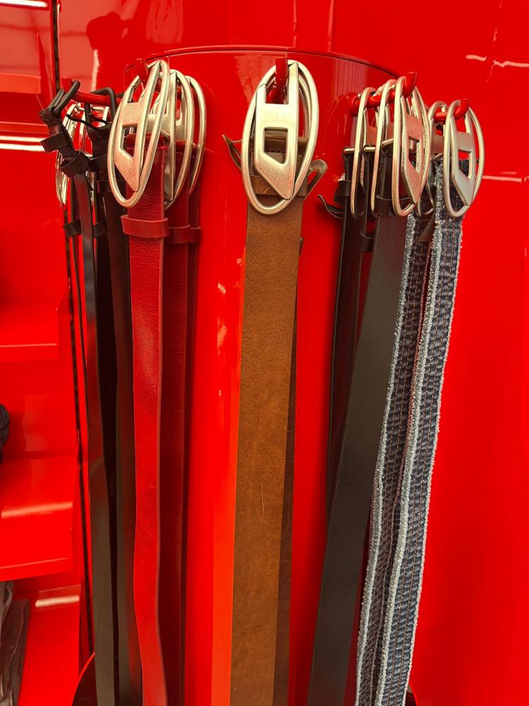 디젤 B-1dr D 로고 버클 레더 벨트 3컬러