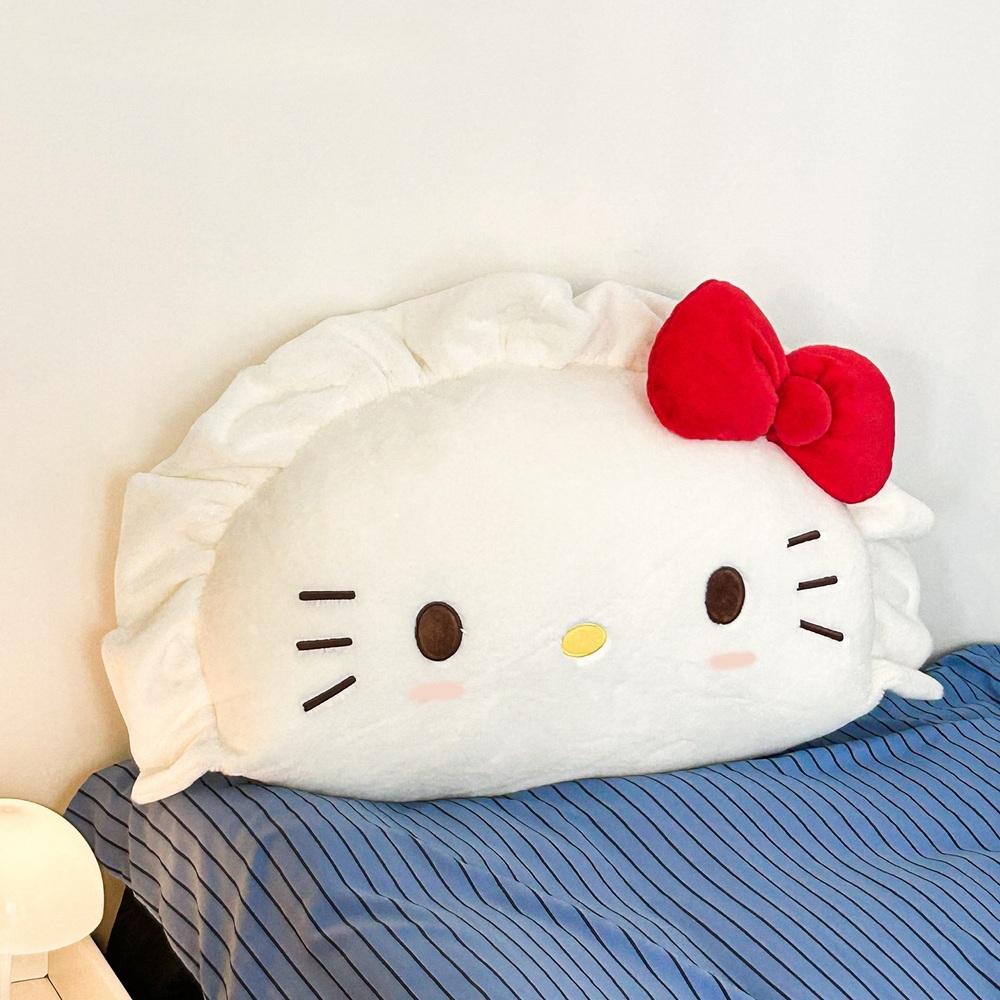 [해외]헬로키티 만두 빅 침대 등받이 데코 쿠션 베개