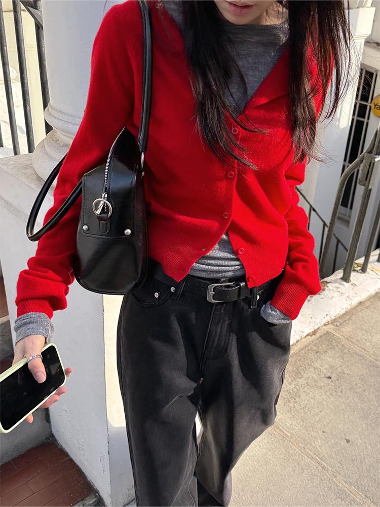 크렘므 [CRÈME ARCHIVE] 클로이 메리노 울 가디건