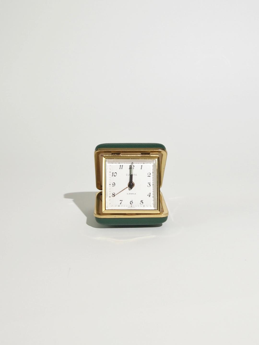 70s Vintage EUROPA Travel Alarm Clock