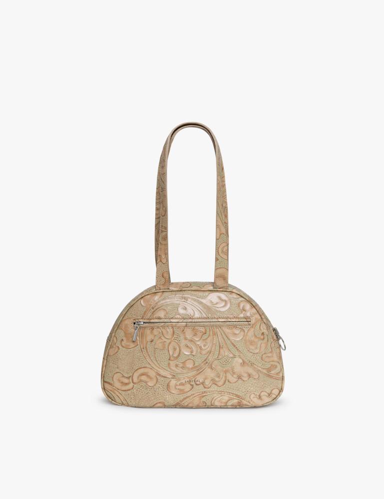 [Gabriel for sach] 가브리엘 포 삭 무니 스몰 플로럴 레더 숄더백 (2컬러) Moony Small Floral Embossed Leather Bag