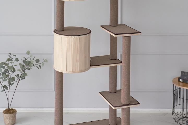 원목 스카이라운지형 캣타워 / 카펫 풀세트