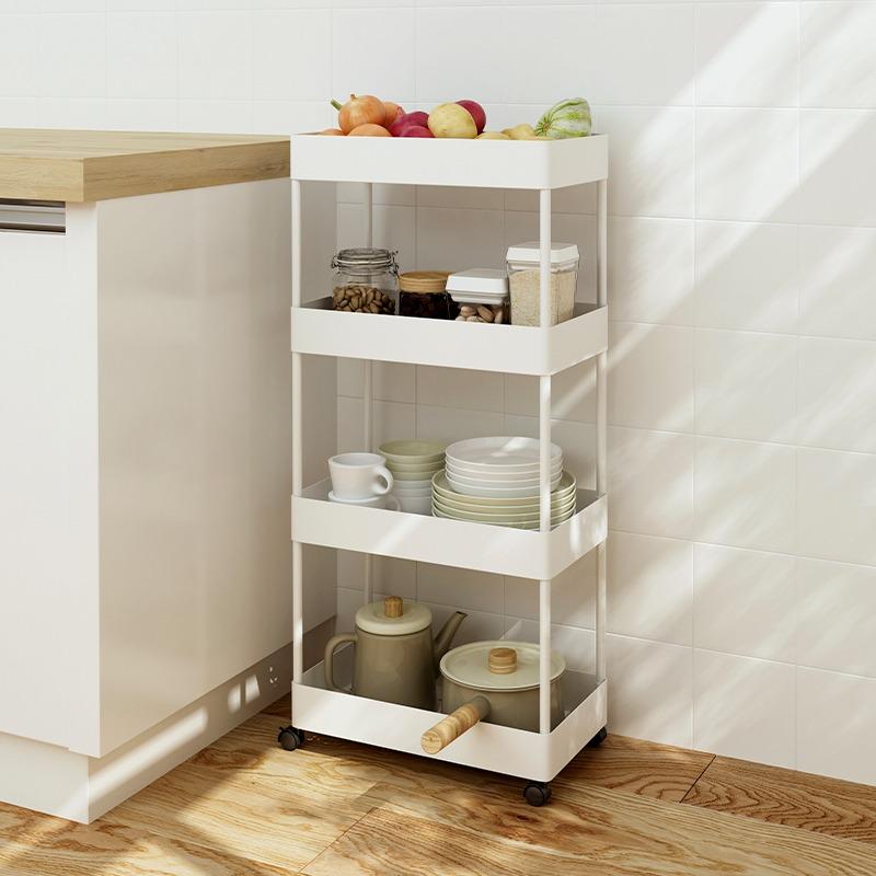 [굳데이],[초특가] 심플 4단 트롤리 화이트