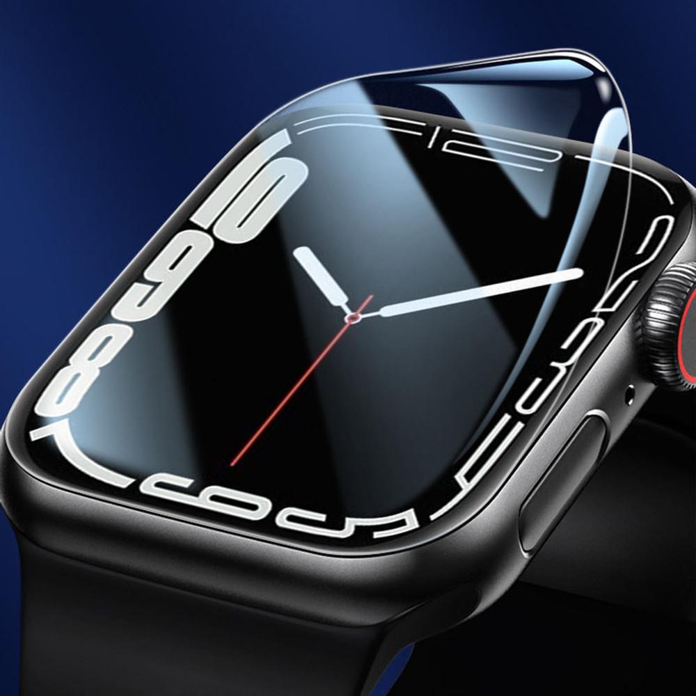 우먼스9999 애플워치 8 7 6 SE 2 3 호환 액정 강화 유리 하이드로겔 보호 필름