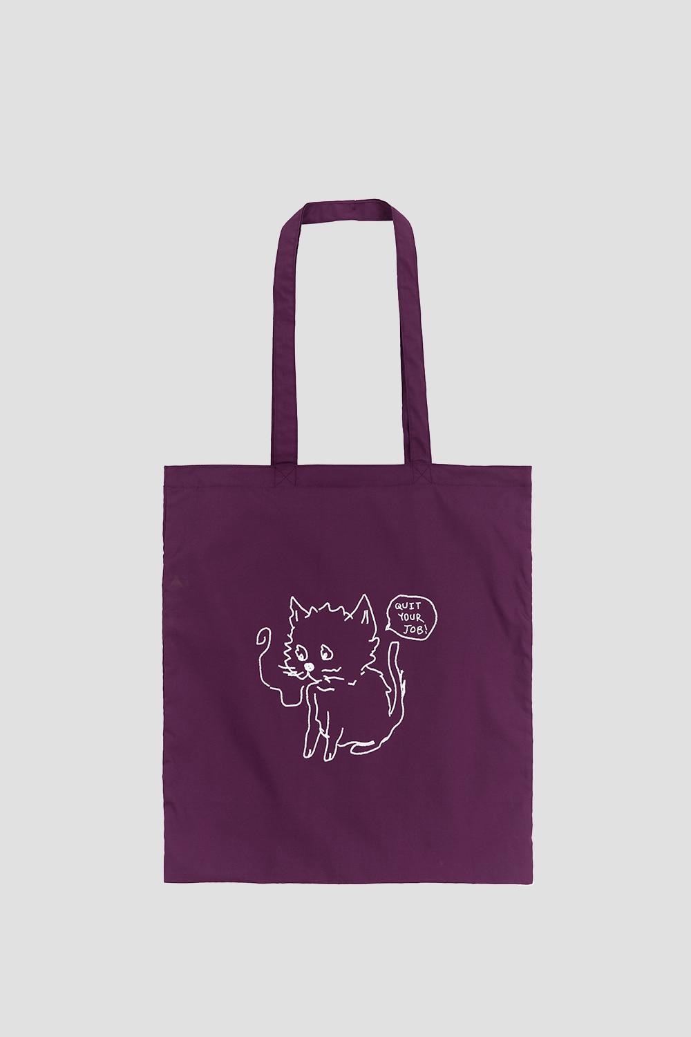 Gallery Cat Eco Bag - Purple