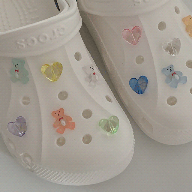 [당일출고/12pcs]하트뿅뿅 테디베어 지비츠 세트