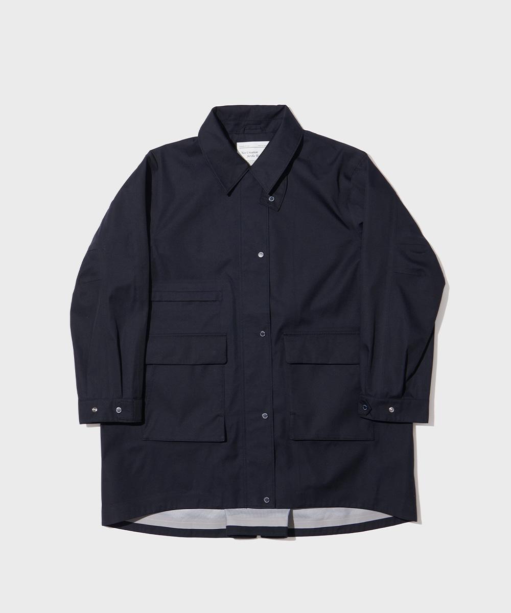 [NEW 10%] 3-LAYER HALF WEATHER COAT - NAVY