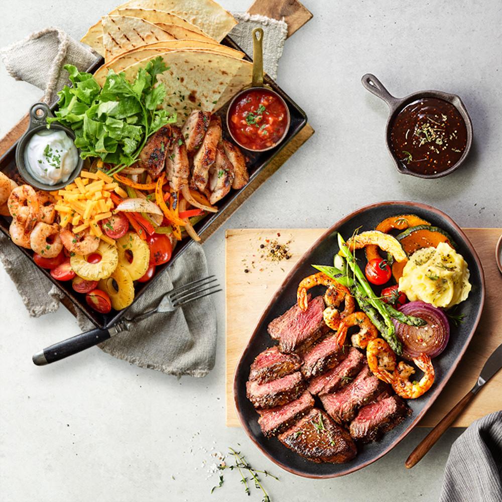 시그니처 쉬림프 스테이크+올라 파히타(4인분) /크리스마스 홈파티 밀키트