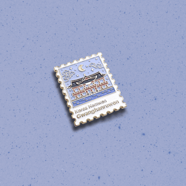 Korea stamp pins: Namwon 한국여행 남원 핀 뱃지