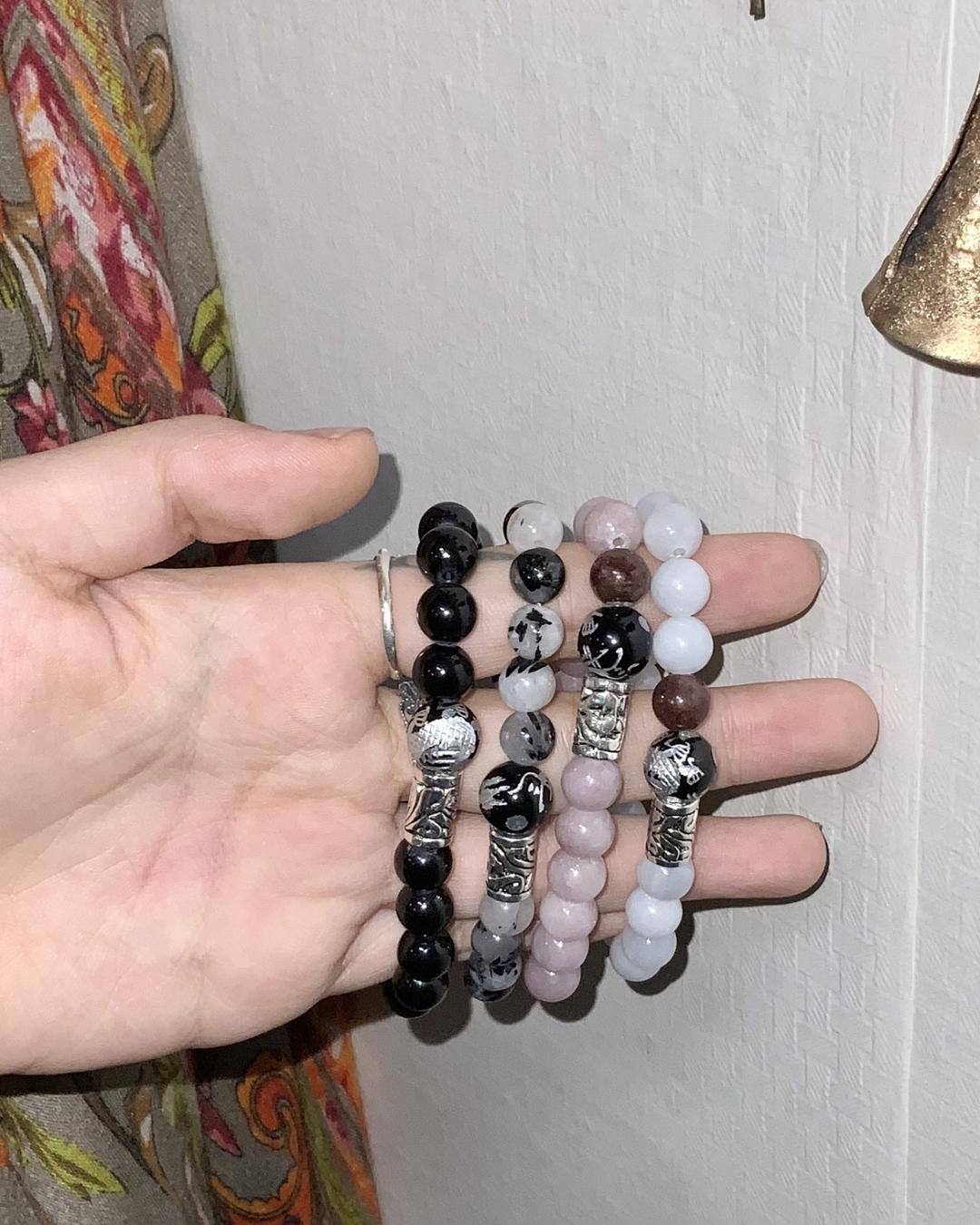[당일발송] Dragon bracelet / 단종상품 / 가시먹색S 재고 4개 - 새상품 / 가시먹색M 재고 2개 - 금속부분 약간의 변색있는 샘플상품