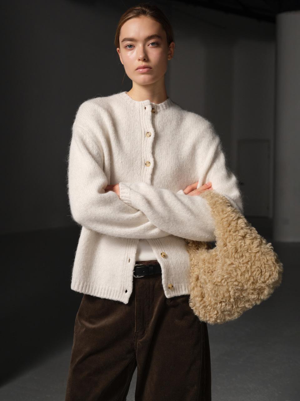 [12/10 예약배송] 플러피 이스트 토트 백_beige