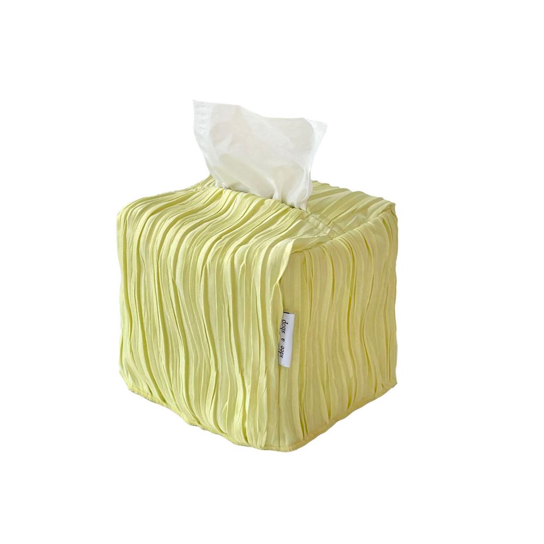 pleats tissu case - lemon (s) 티슈케이스