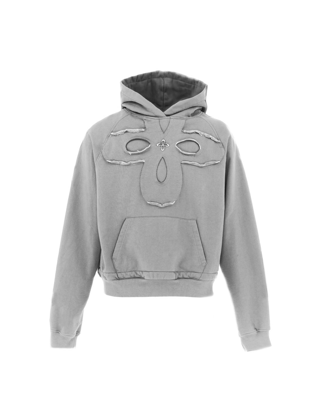 surgery clover logo patchs sweat hoodie 'melange grey'