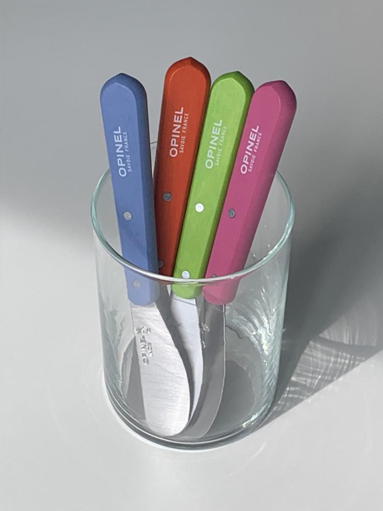 [사물아카이브] 빈티지 오피넬 컬러 스프레딩 나이프 (홈파티 테이블웨어 버터 잼 캠핑 칼)