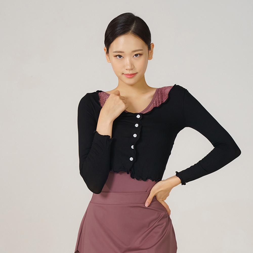 성인발레복 멜린 실켄 워머(블랙)