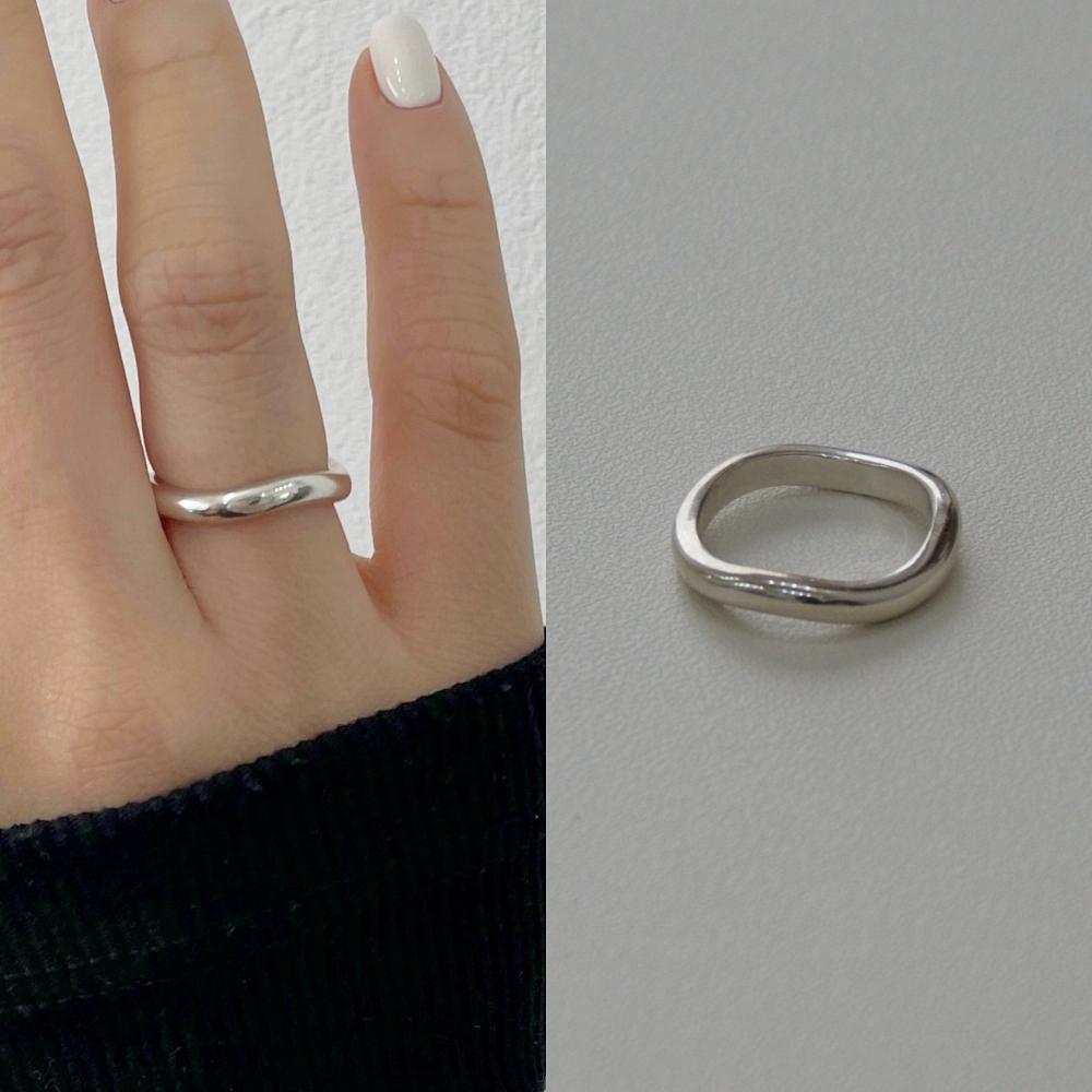 silver925 플로우 라운드 반지