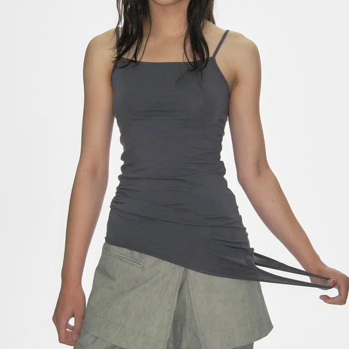 [5th] 3 WAY LAYERED SLEEVELESS, CHARCOAL