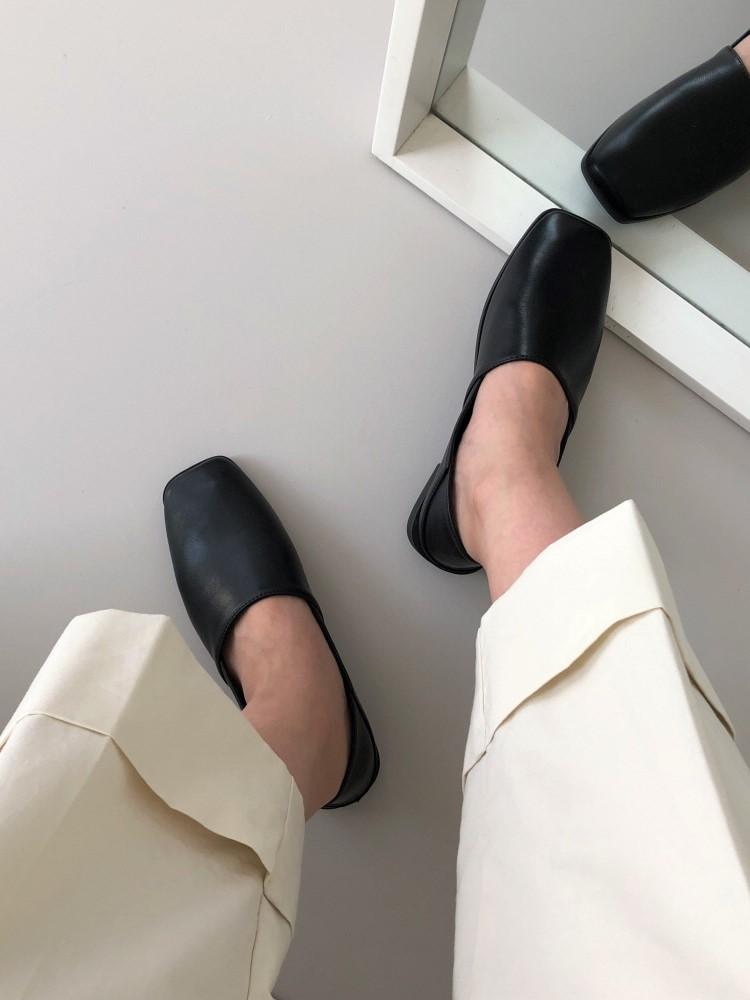 슈즈데이 (빅사이즈260) 스퀘어 각코 블로퍼 바부슈 로퍼