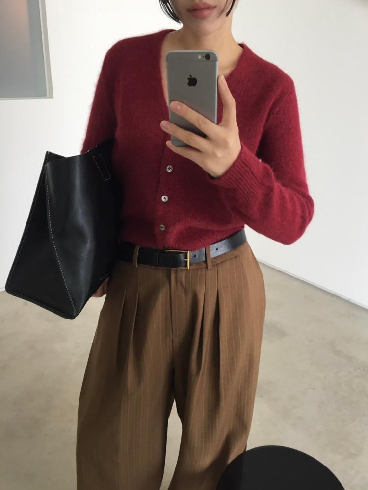 ALPACA CARDIGAN KNIT 알파카 가디건 니트