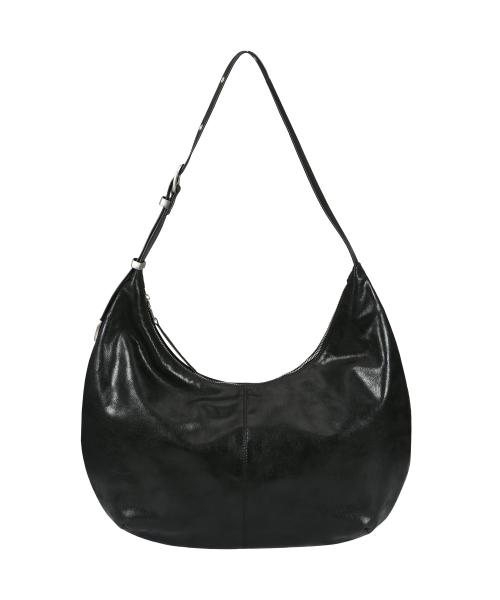C BELT LOOP HOBO BAG_BLACK