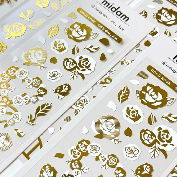 미담 | Gold rose 씰스티커