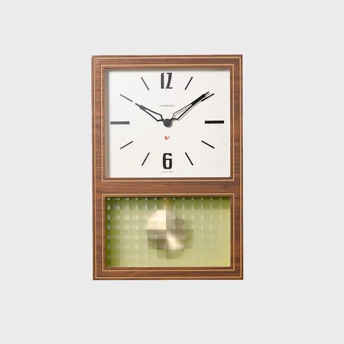 [29CM 단독] Glass Pendulum Clock - Walnut