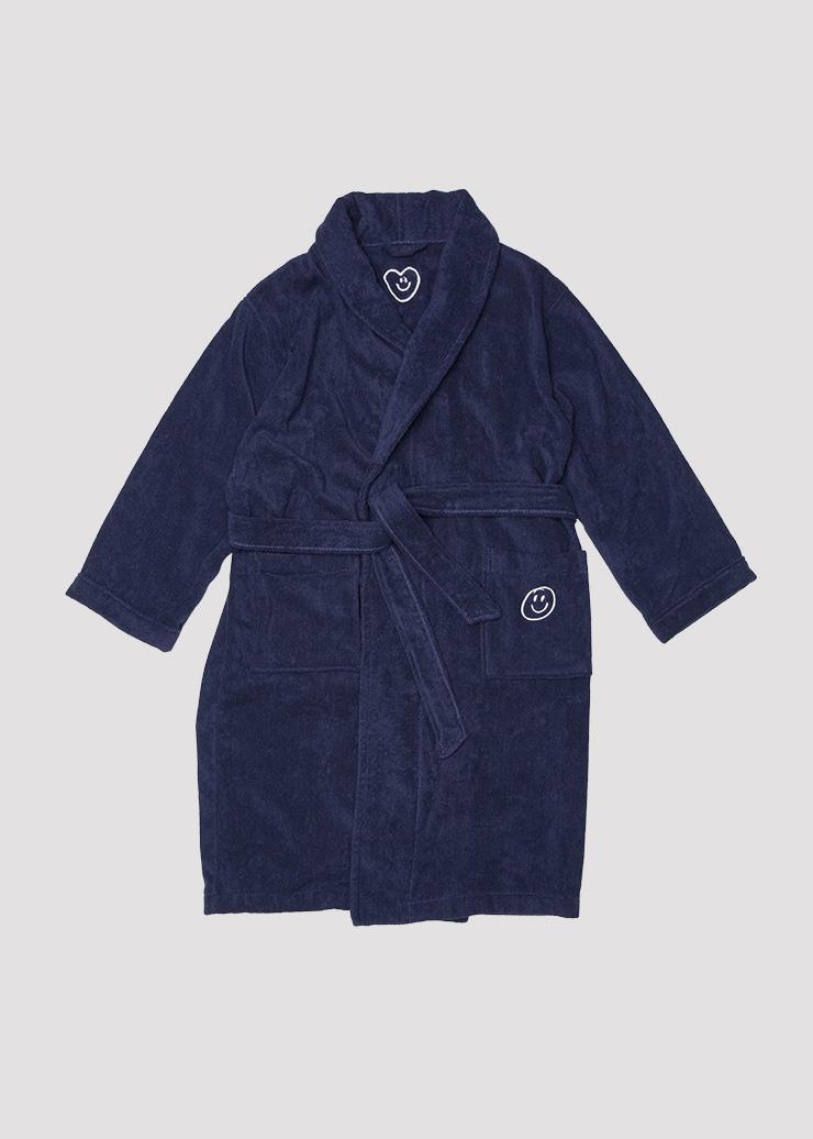 SHOWER ROBE NAVY