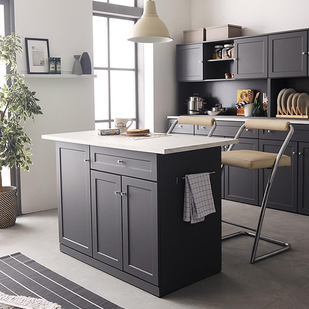 나무뜰 1200 아일랜드 홈바 수납장 조리대 렌지대 베이킹작업대 대리석 인조대리석 세라믹