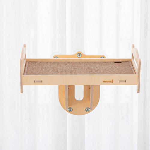 냥침대 창문 부착형 고양이 원목 쉼터