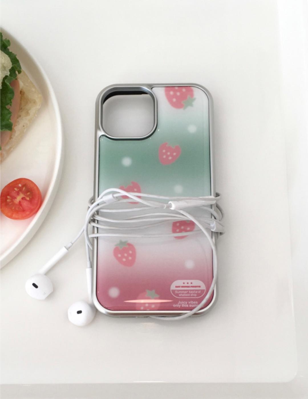 STRAWBERRY MATCHA LATTE SLIVER CASE