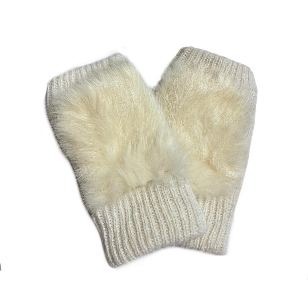 Knit fur hand warmer (1color)
