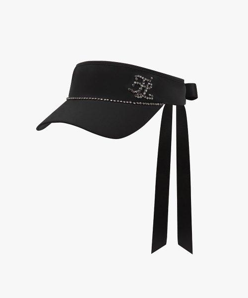 스와로브스키 바이저(블랙)