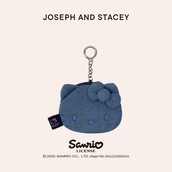 [11월 오픈예정] 데님 미니 파우치 헬로키티 워시드 블루