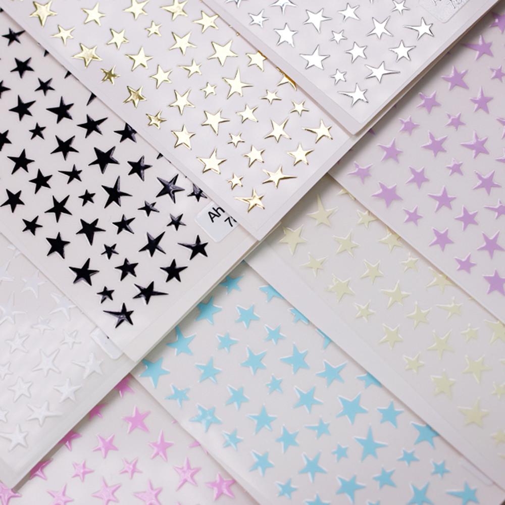 별 네일스티커 별모양 젤네일아트 AH