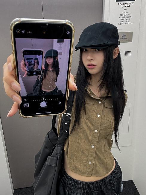 골지 슬림핏 웨스턴 셔츠