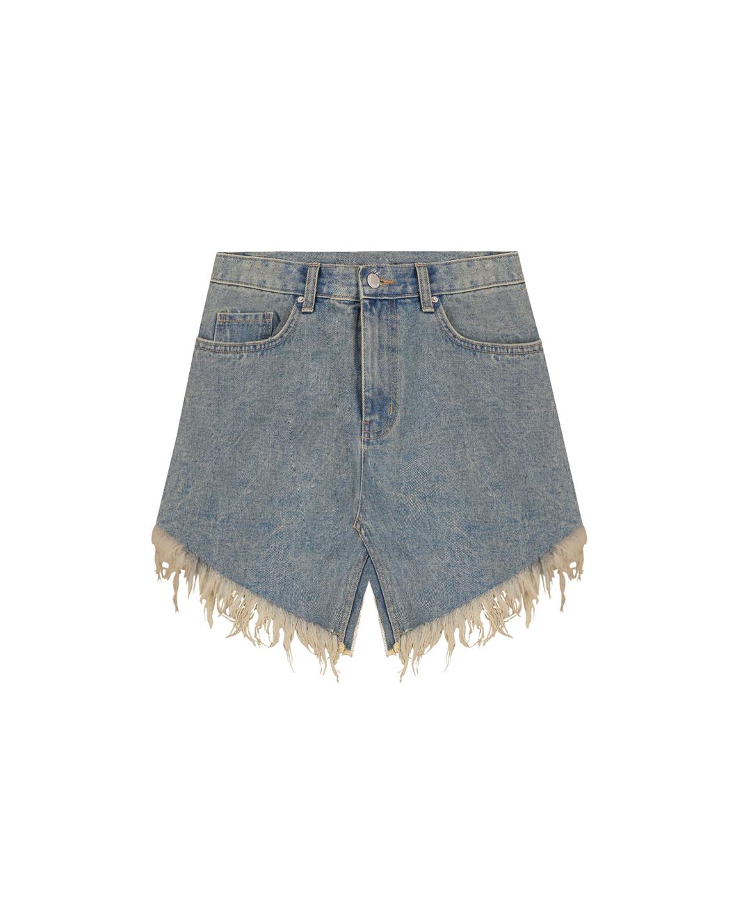 Wild west denim skirt